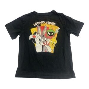 0362 NEW Looney Tunes Kids Girls Black T-Shirt